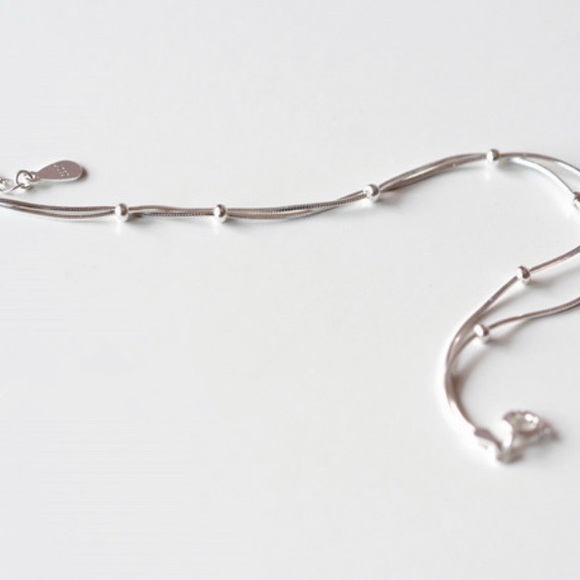 NEW! 925 Sterling Silver Double Chain Bracelet ! - Picture 12 of 13